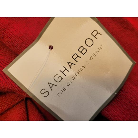 NWT Sag Harbor Fuzzy Knit Sweater XL Hot Pink Magenta Soft Cozy Cottagecore - Picture 10 of 12